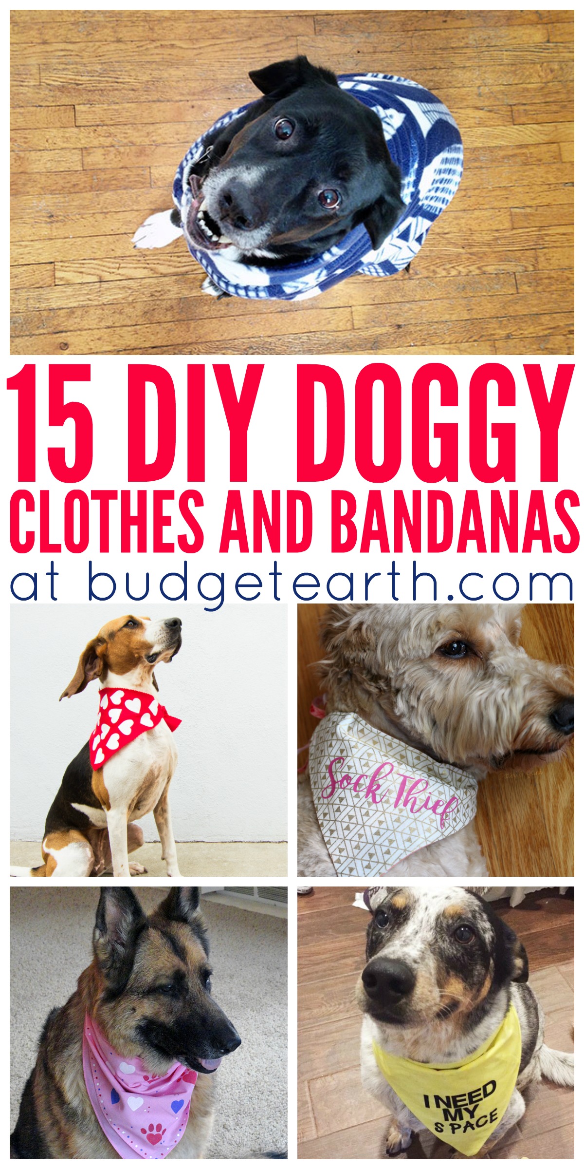 15 DIY Doggy Clothes & Bandanas