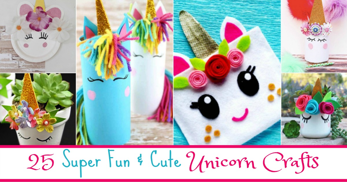 25 Super Fun & Cute Unicorn Crafts