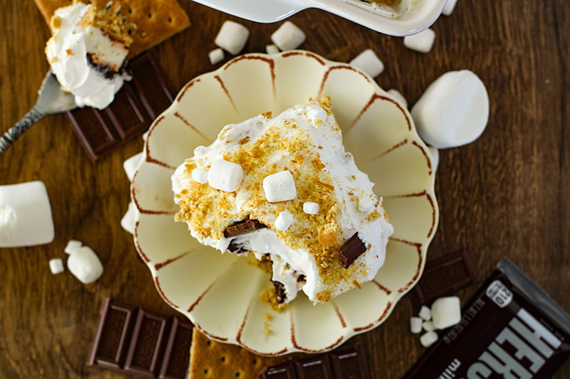 picture of s'more lush dessert