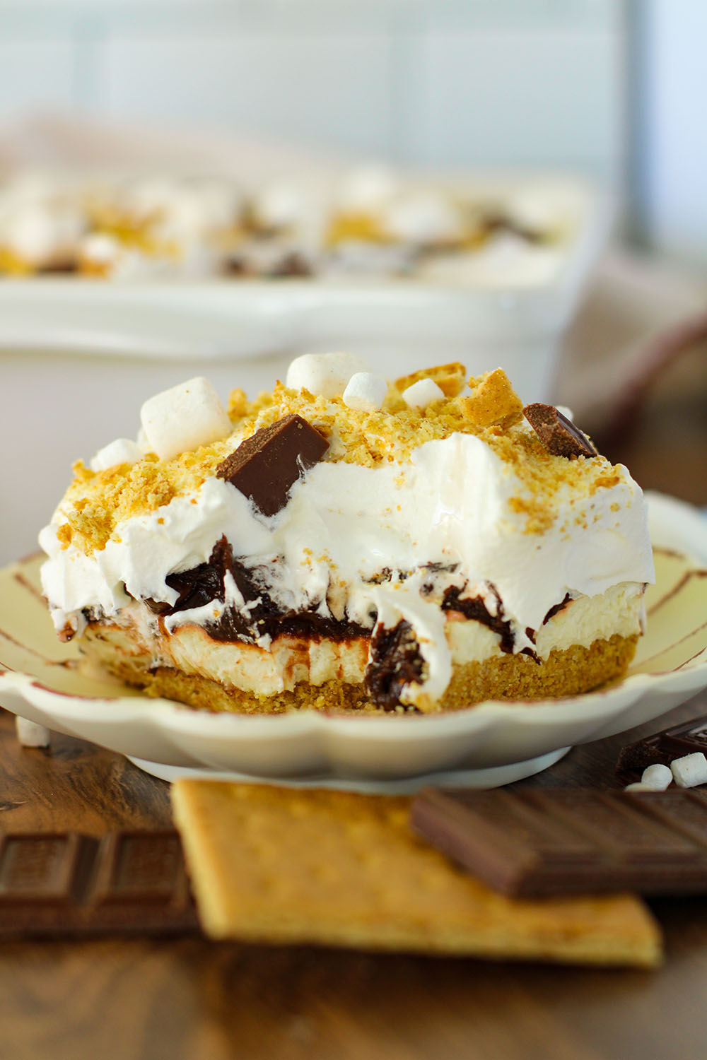 picture of s'more lush dessert