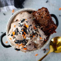 picture of brownie batter ice cream