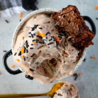 picture of brownie batter ice cream