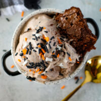 picture of brownie batter ice cream