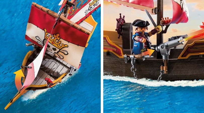 picture of playmobil pirate ship and box