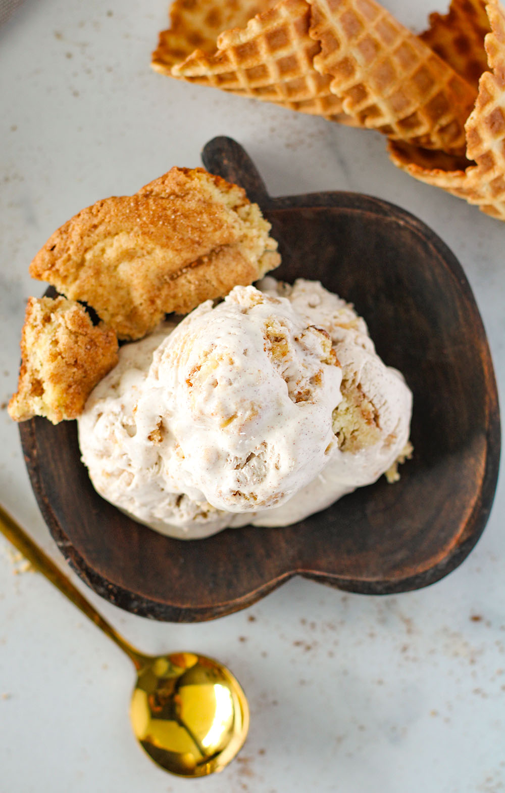 picture of Snickerdoodle Cookie Ice Cream Recipe for no-churn ice cream