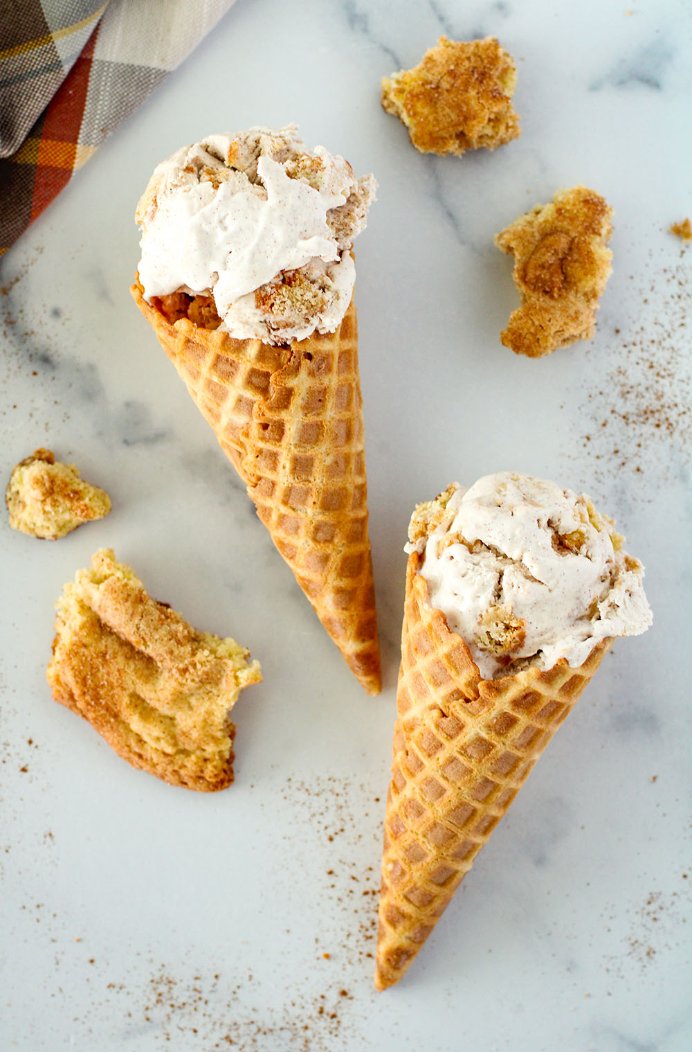 picture of Snickerdoodle Cookie Ice Cream Recipe for no-churn ice cream