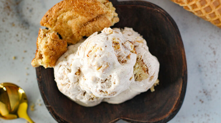 picture of Snickerdoodle Cookie Ice Cream Recipe for no-churn ice cream