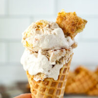 picture of Snickerdoodle Cookie Ice Cream Recipe for no-churn ice cream