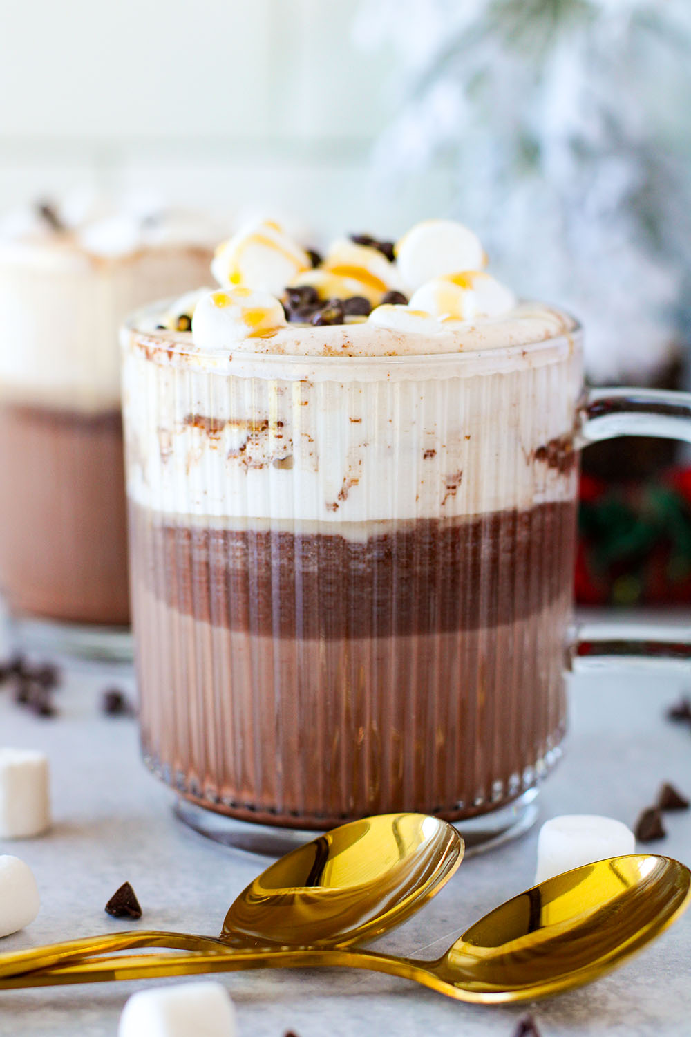 picture of homemade caramel hot cocoa