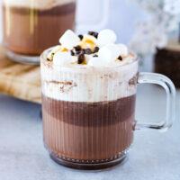 picture of homemade caramel hot cocoa