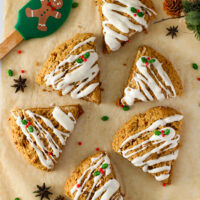 picture of homemade gingerbread scones