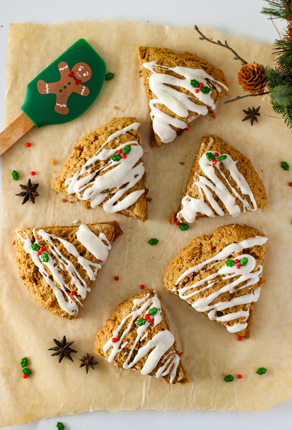 picture of homemade gingerbread scones