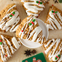 picture of homemade gingerbread scones