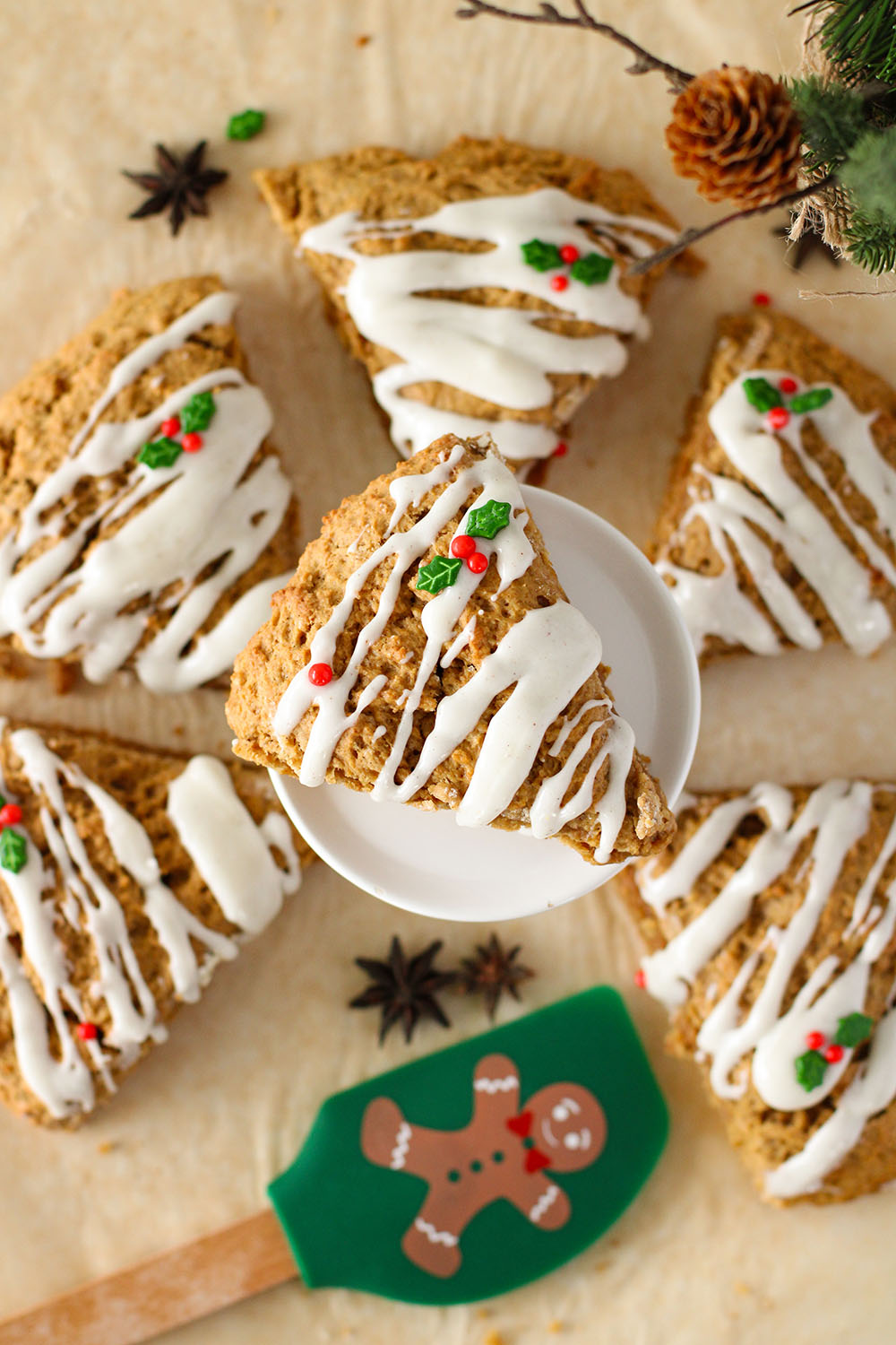 picture of homemade gingerbread scones