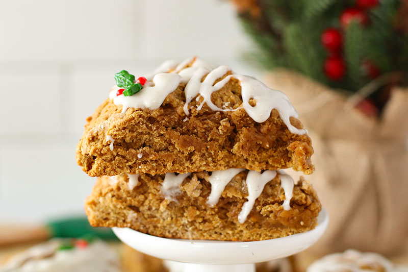 picture of homemade gingerbread scones