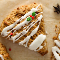 picture of homemade gingerbread scones