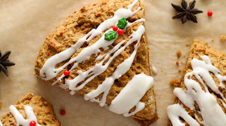 picture of homemade gingerbread scones