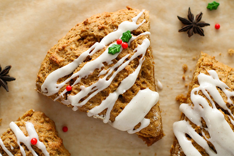 picture of homemade gingerbread scones