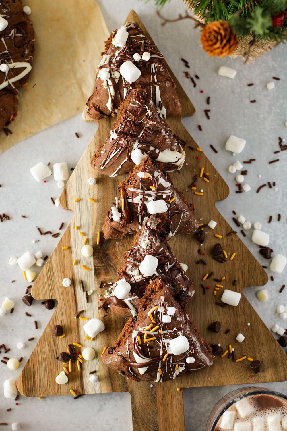 delicious and chocolatey hot cocoa scones