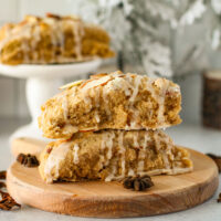 delicious & flavorful chai almond scones sitting on a table