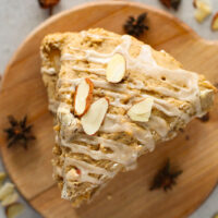 delicious & flavorful chai almond scones sitting on a table