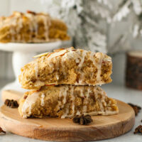 delicious & flavorful chai almond scones sitting on a table