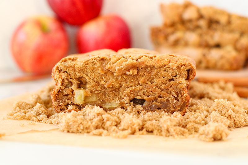 slice of apple chai bread