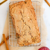 picture of a loaf of apple chai bread