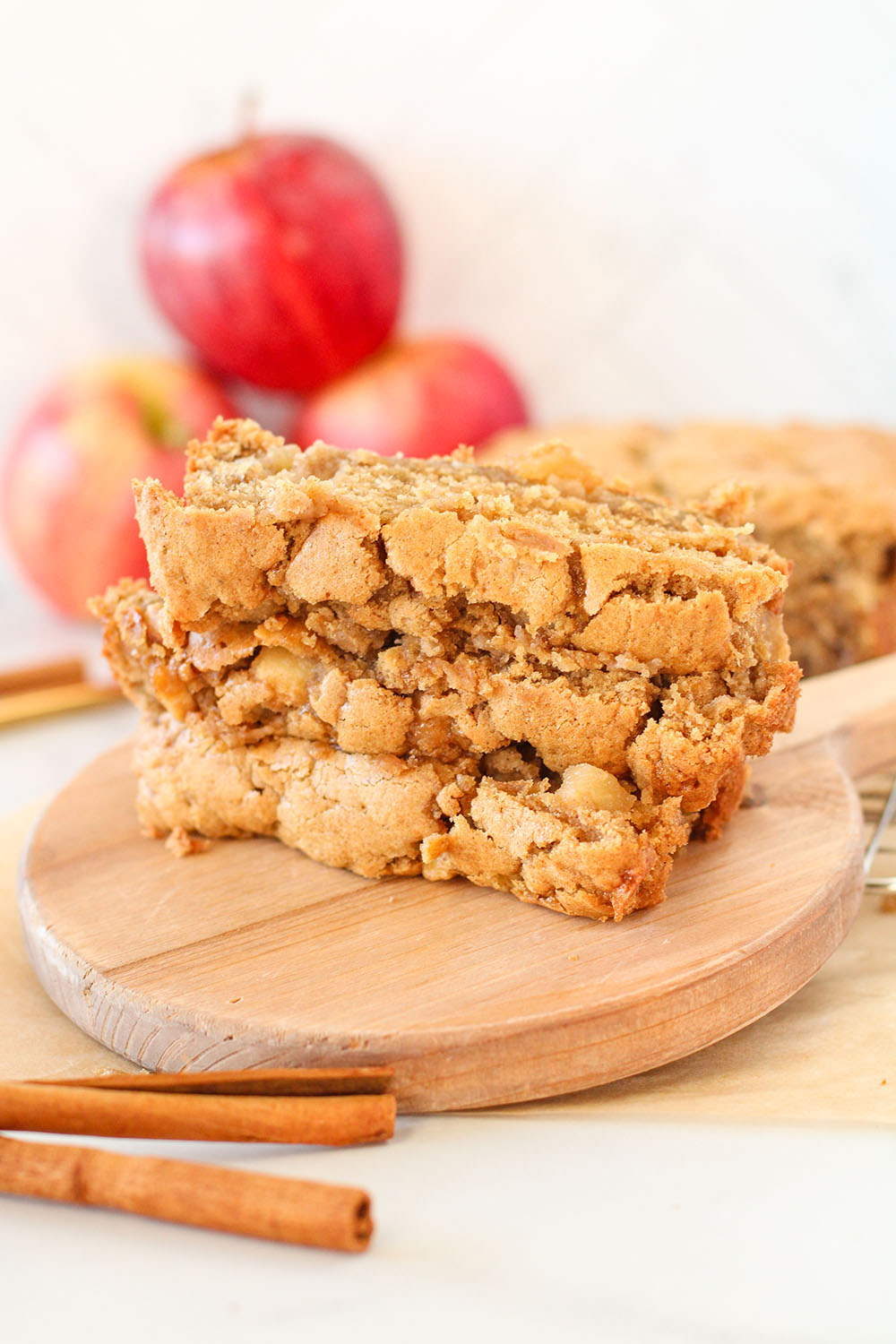 picture of apple chai bread slice