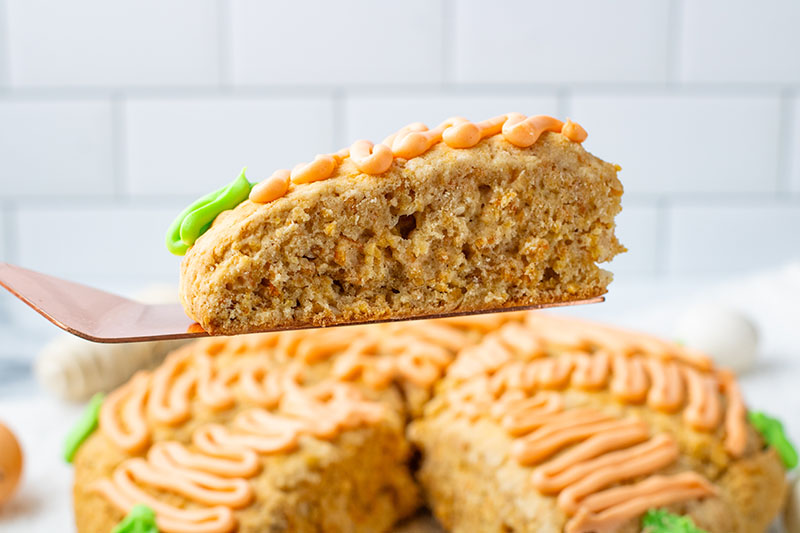 picture of carrot cake scones with icing